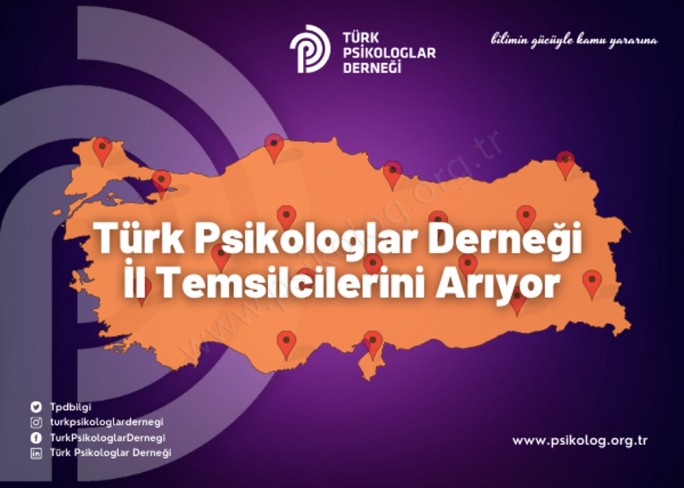 Türk Psikologlar Derneği İl Temsilcilerini Arıyor
