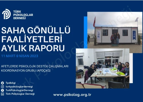 SAHA GÖNÜLLÜ FAALİYETLERİ AYLIK RAPORU 1
